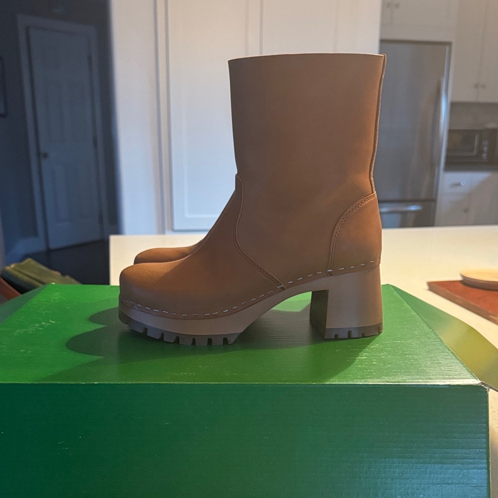 Brown Leather Ankle Boots